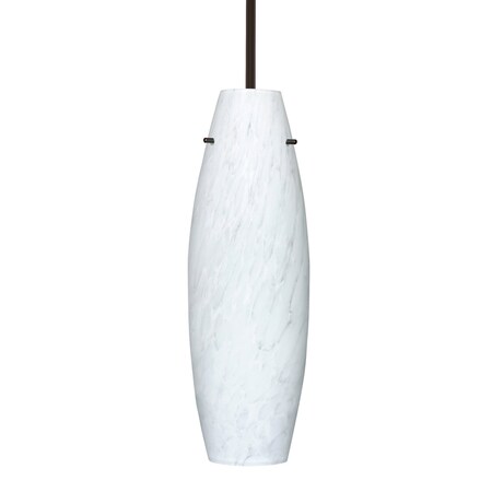 Besa Lighting Suzi 18 Stem Pendant, Carrera, Bronze Finish, 1x150W Incandescent 1TT-412719-BR
